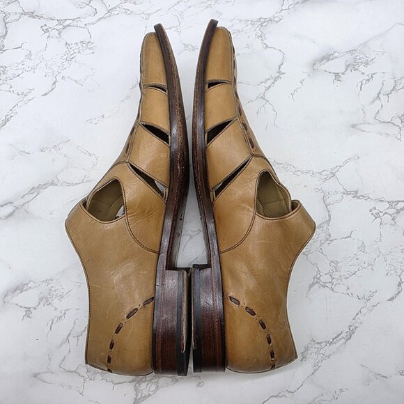 Mezlan Sapri Monk Strap Sandals Mens 11.5 M Brown Calfskin Leather Dress Spain main image 6